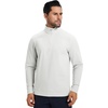 image:imageM MAELREG Mens Quarter Zip Pullover Fleece Lined Mock Neck Long Sleeve Golf Pullovers 14 Zip Thermal Sweatshirt for MenCream