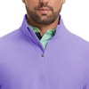 image:imageM MAELREG Mens Quarter Zip Pullover Fleece Lined Mock Neck Long Sleeve Golf Pullovers 14 Zip Thermal Sweatshirt for MenLavender