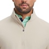 image:imageM MAELREG Mens Quarter Zip Pullover Fleece Lined Mock Neck Long Sleeve Golf Pullovers 14 Zip Thermal Sweatshirt for MenLight Khaki
