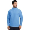 image:imageM MAELREG Mens Quarter Zip Pullover Fleece Lined Mock Neck Long Sleeve Golf Pullovers 14 Zip Thermal Sweatshirt for MenSky Blue