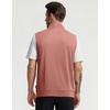 image:imageM MAELREG Mens Quarter Zip Pullover Golf Vest Mock Neck Lightweight VestBrick Melange