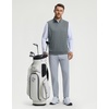 image:imageM MAELREG Mens Quarter Zip Pullover Golf Vest Mock Neck Lightweight VestGrey Melange