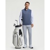 image:imageM MAELREG Mens Quarter Zip Pullover Golf Vest Mock Neck Lightweight VestNavy Melange