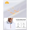 image:imageM MAELREG Mens Quarter Zip Pullover Golf Vest Mock Neck Lightweight VestWhite