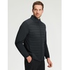 image:imageM MAELREG Mens Quilted Puffer Golf Jacket  Insulated Winter Outerwear Stand Collar Full Zip 5 Pockets amp 4Way StretchBlack