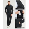 image:imageM MAELREG Mens Quilted Puffer Golf Jacket  Insulated Winter Outerwear Stand Collar Full Zip 5 Pockets amp 4Way StretchBlack