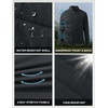 image:imageM MAELREG Mens Quilted Puffer Golf Jacket  Insulated Winter Outerwear Stand Collar Full Zip 5 Pockets amp 4Way StretchBlack