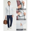 image:imageM MAELREG Mens Quilted Puffer Golf Jacket  Insulated Winter Outerwear Stand Collar Full Zip 5 Pockets amp 4Way StretchLight Grey Heather