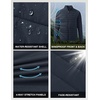 image:imageM MAELREG Mens Quilted Puffer Golf Jacket  Insulated Winter Outerwear Stand Collar Full Zip 5 Pockets amp 4Way StretchNavy