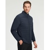 image:imageM MAELREG Mens Quilted Puffer Golf Jacket  Insulated Winter Outerwear Stand Collar Full Zip 5 Pockets amp 4Way StretchNavy
