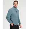 image:imageM MAELREG Mens Quilted Puffer Golf Jacket  Insulated Winter Outerwear Stand Collar Full Zip 5 Pockets amp 4Way StretchSlate Blue