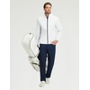 image:imageM MAELREG Mens Quilted Puffer Golf Jacket  Insulated Winter Outerwear Stand Collar Full Zip 5 Pockets amp 4Way StretchWhite