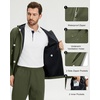 image:imageM MAELREG Mens Rain Jacket Waterproof with Hood Lightweight Soft Shell Windbreaker Rain Coat for Golf Cycling HikingArmy Green