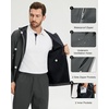 image:imageM MAELREG Mens Rain Jacket Waterproof with Hood Lightweight Soft Shell Windbreaker Rain Coat for Golf Cycling HikingDark Grey