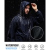image:imageM MAELREG Mens Rain Jacket Waterproof with Hood Lightweight Soft Shell Windbreaker Rain Coat for Golf Cycling HikingNavy