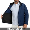 image:imageM MAELREG Mens Reversible Fleece Jacket with 5 Pockets Lightweight Zip Up Golf Jackets Winter Warm Casual Coat WindbreakerBlack