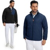 image:imageM MAELREG Mens Reversible Fleece Jacket with 5 Pockets Lightweight Zip Up Golf Jackets Winter Warm Casual Coat WindbreakerBlack