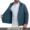 image:imageM MAELREG Mens Reversible Fleece Jacket with 5 Pockets Lightweight Zip Up Golf Jackets Winter Warm Casual Coat WindbreakerDark Blue