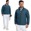 image:imageM MAELREG Mens Reversible Fleece Jacket with 5 Pockets Lightweight Zip Up Golf Jackets Winter Warm Casual Coat WindbreakerDark Blue
