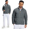 image:imageM MAELREG Mens Reversible Fleece Jacket with 5 Pockets Lightweight Zip Up Golf Jackets Winter Warm Casual Coat WindbreakerDark Grey