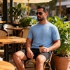 image:imageM MAELREG Mens TShirts Casual Quick Dry Moisture Wicking Athletic Workout Shirts for Men Short Sleeve Gym Tee TopsBlue Heather