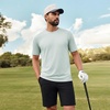 image:imageM MAELREG Mens TShirts Casual Quick Dry Moisture Wicking Athletic Workout Shirts for Men Short Sleeve Gym Tee TopsLight Green Heather