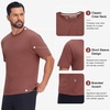 image:imageM MAELREG Mens TShirts Casual Quick Dry Moisture Wicking Athletic Workout Shirts for Men Short Sleeve Gym Tee TopsRed Ochre Heather