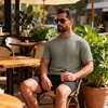 image:imageM MAELREG Mens TShirts Casual Quick Dry Moisture Wicking Athletic Workout Shirts for Men Short Sleeve Gym Tee TopsTaupe Heather