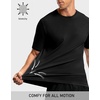 image:imageM MAELREG Mens TShirts Quick Dry Moisture Wicking Athletic Workout Roma Knit Shirts for Men Short Sleeve Slim Fit Basic TopBlack