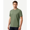 image:imageM MAELREG Mens TShirts Quick Dry Moisture Wicking Athletic Workout Roma Knit Shirts for Men Short Sleeve Slim Fit Basic TopGreen Grey