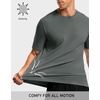 image:imageM MAELREG Mens TShirts Quick Dry Moisture Wicking Athletic Workout Roma Knit Shirts for Men Short Sleeve Slim Fit Basic TopGrey