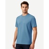 image:imageM MAELREG Mens TShirts Quick Dry Moisture Wicking Athletic Workout Roma Knit Shirts for Men Short Sleeve Slim Fit Basic TopLight Blue