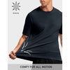 image:imageM MAELREG Mens TShirts Quick Dry Moisture Wicking Athletic Workout Roma Knit Shirts for Men Short Sleeve Slim Fit Basic TopNavy