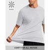 image:imageM MAELREG Mens TShirts Quick Dry Moisture Wicking Athletic Workout Roma Knit Shirts for Men Short Sleeve Slim Fit Basic TopWhite