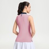 image:imageM MAELREG Polo Shirts for Women V Neck Sports Tennis Sleeveless Shirts Ribbed Collared Lightweight Athletic Womens Golf ShirtLavender