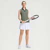 image:imageM MAELREG Polo Shirts for Women V Neck Sports Tennis Sleeveless Shirts Ribbed Collared Lightweight Athletic Womens Golf ShirtMossy Stone