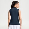 image:imageM MAELREG Polo Shirts for Women V Neck Sports Tennis Sleeveless Shirts Ribbed Collared Lightweight Athletic Womens Golf ShirtNavy