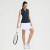 image:imageM MAELREG Polo Shirts for Women V Neck Sports Tennis Sleeveless Shirts Ribbed Collared Lightweight Athletic Womens Golf ShirtNavy