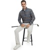 image:imageM MAELREG Quarter Zip Golf Pullover Men Dry Fit Long Sleeve Performance Wicking 14 Zip Full Print Pullover Mens SweatshirtBlueWhiteYellow Plaid