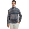 image:imageM MAELREG Quarter Zip Golf Pullover Men Dry Fit Long Sleeve Performance Wicking 14 Zip Full Print Pullover Mens SweatshirtBlueWhiteYellow Plaid