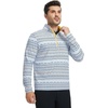 image:imageM MAELREG Quarter Zip Golf Pullover Men Dry Fit Long Sleeve Performance Wicking 14 Zip Full Print Pullover Mens SweatshirtChristmas Snowflake