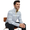 image:imageM MAELREG Quarter Zip Golf Pullover Men Dry Fit Long Sleeve Performance Wicking 14 Zip Full Print Pullover Mens SweatshirtChristmas Snowflake