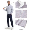 image:imageM MAELREG Quarter Zip Golf Pullover Men Dry Fit Long Sleeve Performance Wicking 14 Zip Full Print Pullover Mens SweatshirtColorful Hexagon