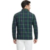 image:imageM MAELREG Quarter Zip Golf Pullover Men Dry Fit Long Sleeve Performance Wicking 14 Zip Full Print Pullover Mens SweatshirtDark Plaid