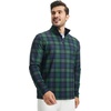 image:imageM MAELREG Quarter Zip Golf Pullover Men Dry Fit Long Sleeve Performance Wicking 14 Zip Full Print Pullover Mens SweatshirtDark Plaid