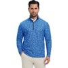 image:imageM MAELREG Quarter Zip Golf Pullover Men Dry Fit Long Sleeve Performance Wicking 14 Zip Full Print Pullover Mens SweatshirtLine Animal