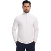 image:imageM MAELREG Quarter Zip Golf Pullover Men Dry Fit Long Sleeve Performance Wicking 14 Zip Full Print Pullover Mens SweatshirtOrange Line