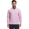 image:imageM MAELREG Quarter Zip Golf Pullover Men Dry Fit Long Sleeve Performance Wicking 14 Zip Full Print Pullover Mens SweatshirtPink Small Fish