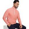 image:imageM MAELREG Quarter Zip Golf Pullover Men Dry Fit Long Sleeve Performance Wicking 14 Zip Full Print Pullover Mens SweatshirtRed Line