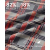 image:imageM MAELREG Quarter Zip Golf Pullover Men Dry Fit Long Sleeve Performance Wicking 14 Zip Full Print Pullover Mens SweatshirtRedBlackWhite Plaid